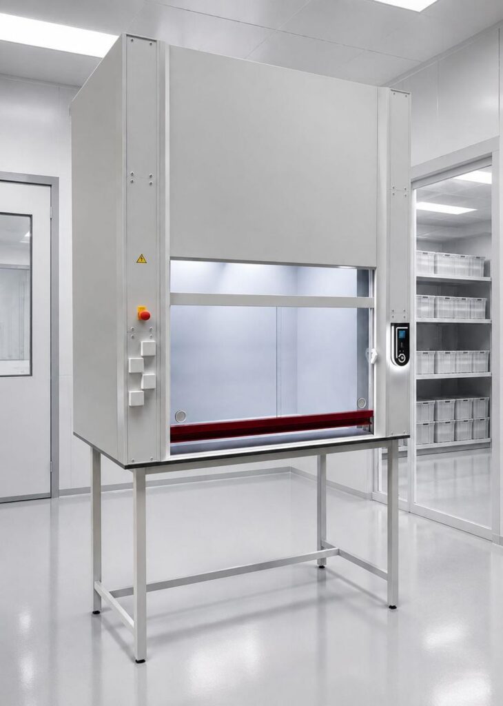 Green Fume Hood GFH-3 zuurkast van Jansen Cleanrooms & Labs